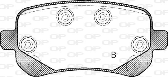 Open Parts BPA1095.02 - Stabdžių trinkelių rinkinys, diskinis stabdys autoreka.lt