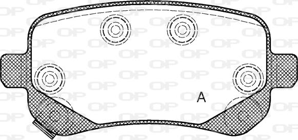 Open Parts BPA1095.02 - Stabdžių trinkelių rinkinys, diskinis stabdys autoreka.lt
