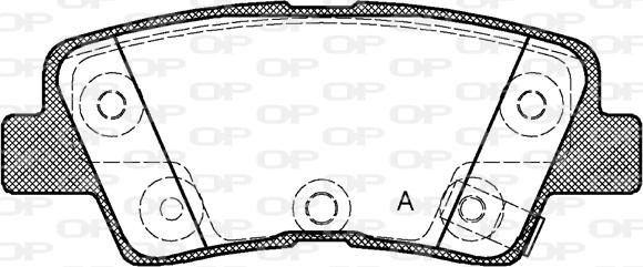 Open Parts BPA1362.42 - Stabdžių trinkelių rinkinys, diskinis stabdys autoreka.lt