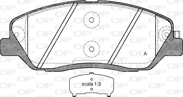 Open Parts BPA1226.02 - Stabdžių trinkelių rinkinys, diskinis stabdys autoreka.lt