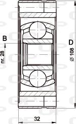 Open Parts CVJ5422.20 - Jungčių komplektas, kardaninis velenas autoreka.lt