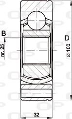 Open Parts CVJ5399.20 - Jungčių komplektas, kardaninis velenas autoreka.lt