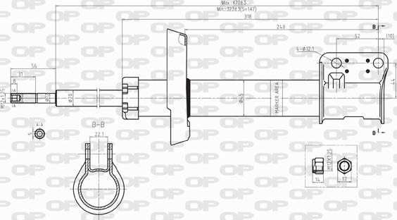 Open Parts SAB8099.11 - Amortizatorius autoreka.lt