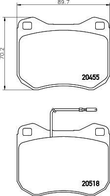 Pagid T4099 - Stabdžių trinkelių rinkinys, diskinis stabdys autoreka.lt