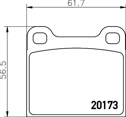 Pagid T0405 - Stabdžių trinkelių rinkinys, diskinis stabdys autoreka.lt