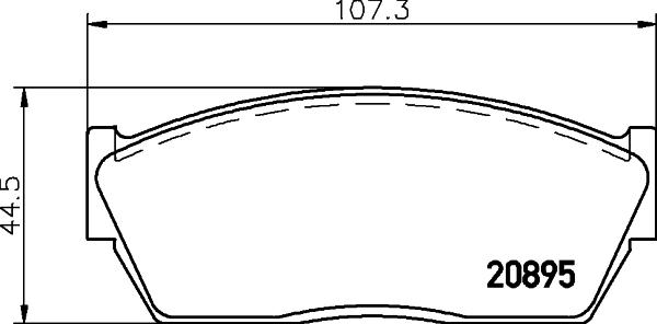 Pagid T0324 - Stabdžių trinkelių rinkinys, diskinis stabdys autoreka.lt