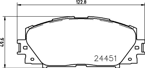 Pagid T2131 - Stabdžių trinkelių rinkinys, diskinis stabdys autoreka.lt