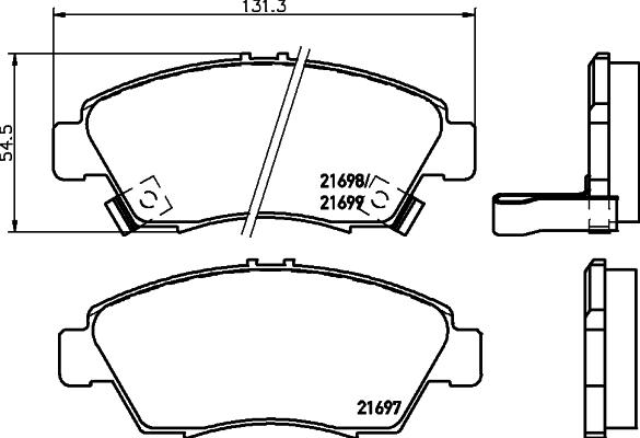 Pagid T3024 - Stabdžių trinkelių rinkinys, diskinis stabdys autoreka.lt