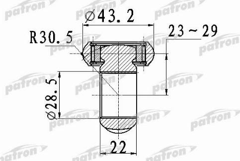 Patron PTD007 - Trikojo įvorė, kardaninis velenas autoreka.lt