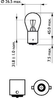 PHILIPS 12498LLECOCP - Lemputė, indikatorius autoreka.lt