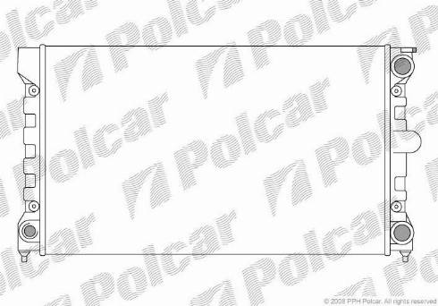 Polcar 953408-4 - Radiatorius, variklio aušinimas autoreka.lt
