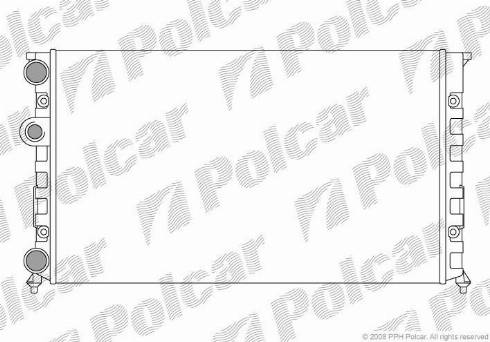 Polcar 953808A7 - Radiatorius, variklio aušinimas autoreka.lt