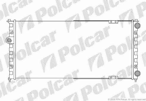 Polcar 952408-6 - Radiatorius, variklio aušinimas autoreka.lt