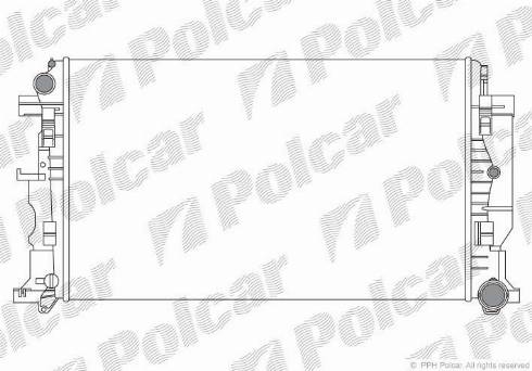 Polcar 9572083X - Radiatorius, variklio aušinimas autoreka.lt