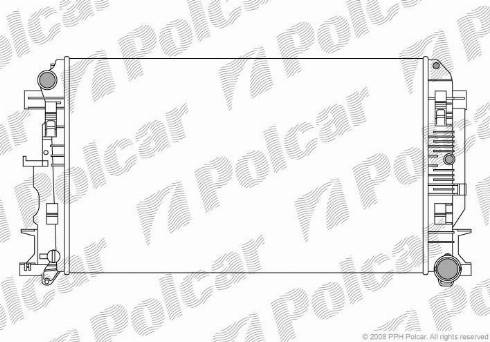 Polcar 5065085X - Radiatorius, variklio aušinimas autoreka.lt