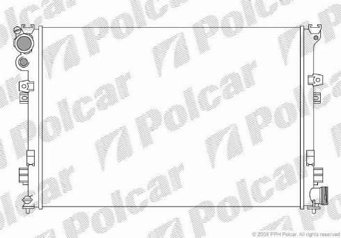 Polcar 238008-3 - Radiatorius, variklio aušinimas autoreka.lt