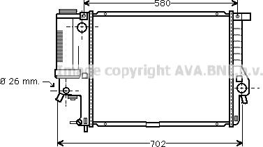 Prasco BWA2201 - Radiatorius, variklio aušinimas autoreka.lt