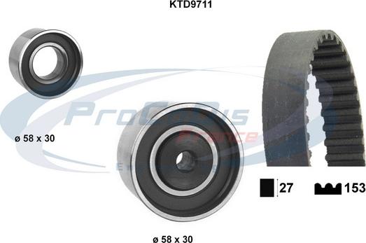 Procodis France KTD9711 - Paskirstymo diržo komplektas autoreka.lt