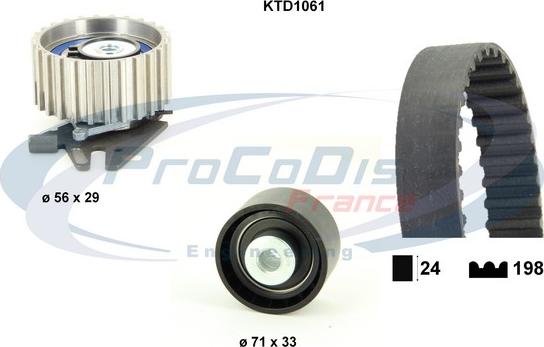 Procodis France KTD1061 - Paskirstymo diržo komplektas autoreka.lt