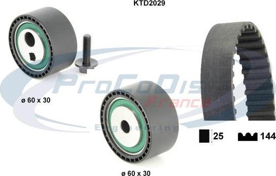 Procodis France KTD2029 - Paskirstymo diržo komplektas autoreka.lt