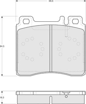 Mercedes-Benz N0024200420 - Stabdžių trinkelių rinkinys, diskinis stabdys autoreka.lt