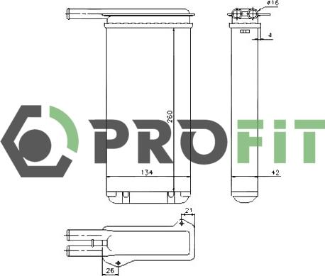 Profit 1760-0431 - Šilumokaitis, salono šildymas autoreka.lt