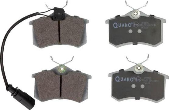 QUARO QP9596 - Stabdžių trinkelių rinkinys, diskinis stabdys autoreka.lt