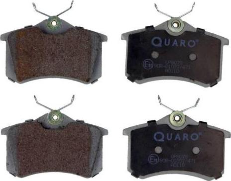 QUARO QP8078 - Stabdžių trinkelių rinkinys, diskinis stabdys autoreka.lt