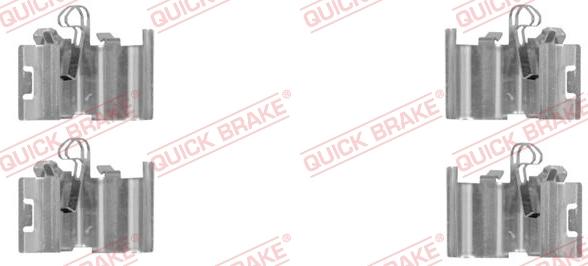 QUICK BRAKE 109-0015R-1 - Priedų komplektas, diskinių stabdžių trinkelės autoreka.lt