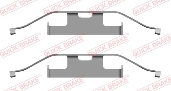 QUICK BRAKE 1091682 - Priedų komplektas, diskinių stabdžių trinkelės autoreka.lt
