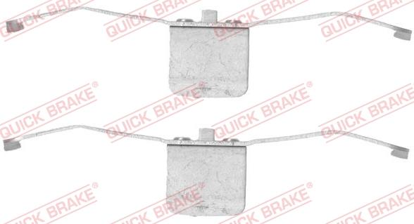 QUICK BRAKE 1091639 - Priedų komplektas, diskinių stabdžių trinkelės autoreka.lt