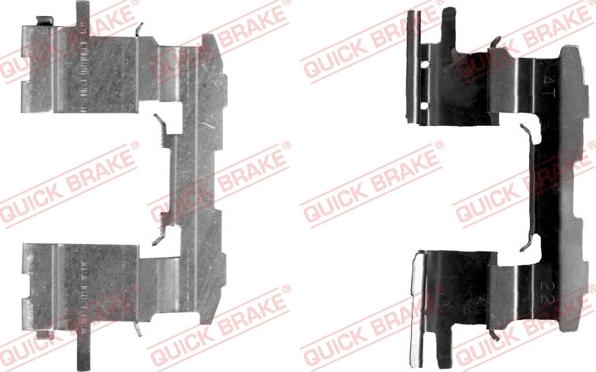 QUICK BRAKE 109-1631-1 - Priedų komplektas, diskinių stabdžių trinkelės autoreka.lt