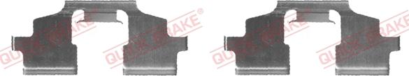 QUICK BRAKE 109-1675-1 - Priedų komplektas, diskinių stabdžių trinkelės autoreka.lt