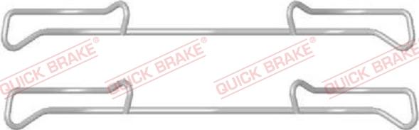 QUICK BRAKE 1091678 - Priedų komplektas, diskinių stabdžių trinkelės autoreka.lt