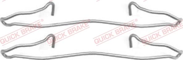 QUICK BRAKE 109-1057 - Priedų komplektas, diskinių stabdžių trinkelės autoreka.lt