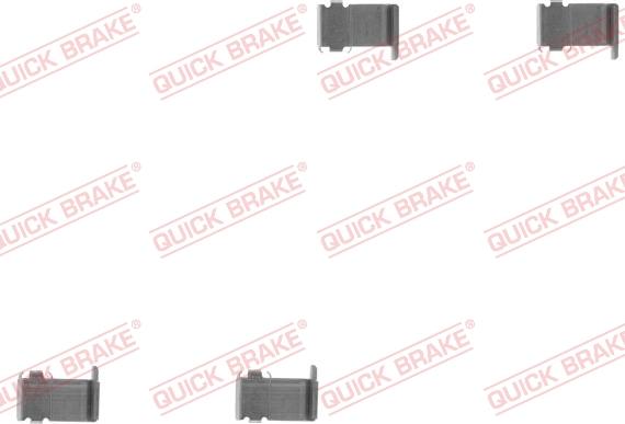 QUICK BRAKE 109-1162-1 - Priedų komplektas, diskinių stabdžių trinkelės autoreka.lt