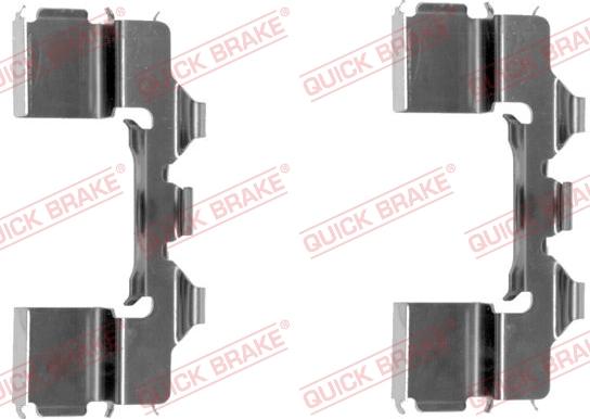 QUICK BRAKE 109-1104-1 - Priedų komplektas, diskinių stabdžių trinkelės autoreka.lt