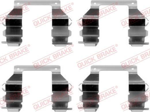 QUICK BRAKE 1091103 - Priedų komplektas, diskinių stabdžių trinkelės autoreka.lt