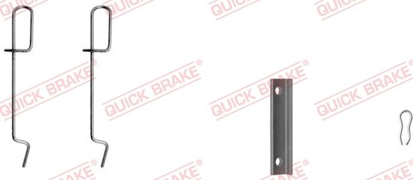 QUICK BRAKE 109-1125-1 - Priedų komplektas, diskinių stabdžių trinkelės autoreka.lt