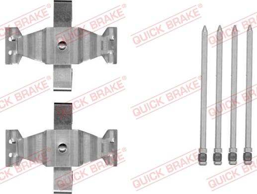 QUICK BRAKE 1091804 - Priedų komplektas, diskinių stabdžių trinkelės autoreka.lt