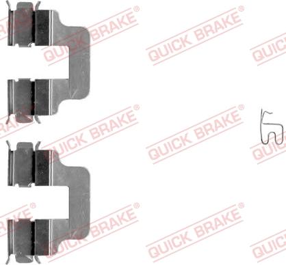 QUICK BRAKE 109-1245-1 - Priedų komplektas, diskinių stabdžių trinkelės autoreka.lt