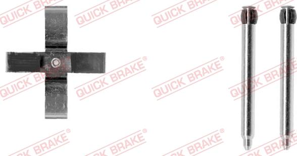 QUICK BRAKE 109-1266-1 - Priedų komplektas, diskinių stabdžių trinkelės autoreka.lt