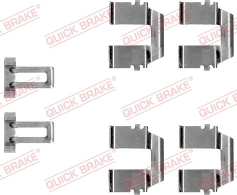 QUICK BRAKE 1091233 - Priedų komplektas, diskinių stabdžių trinkelės autoreka.lt