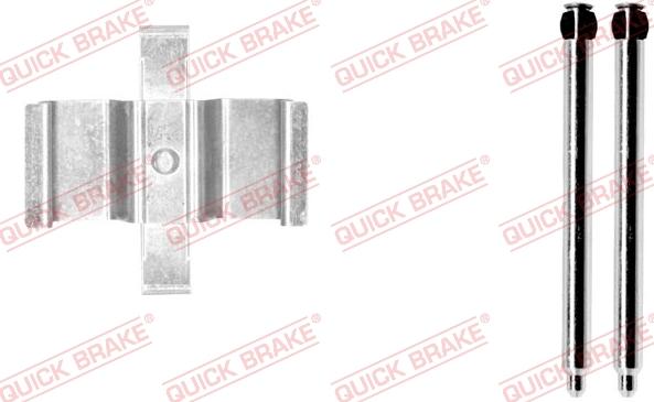 QUICK BRAKE 109-1765-1 - Priedų komplektas, diskinių stabdžių trinkelės autoreka.lt