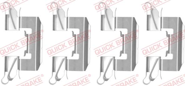 QUICK BRAKE 1091772 - Priedų komplektas, diskinių stabdžių trinkelės autoreka.lt