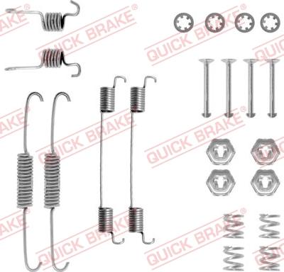 QUICK BRAKE 1050674 - Priedų komplektas, stabdžių trinkelės autoreka.lt