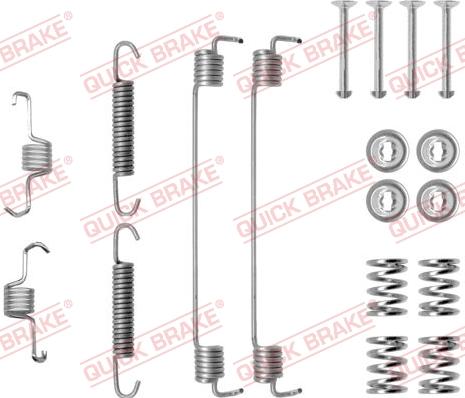 QUICK BRAKE 105-0819 - Priedų komplektas, stabdžių trinkelės autoreka.lt