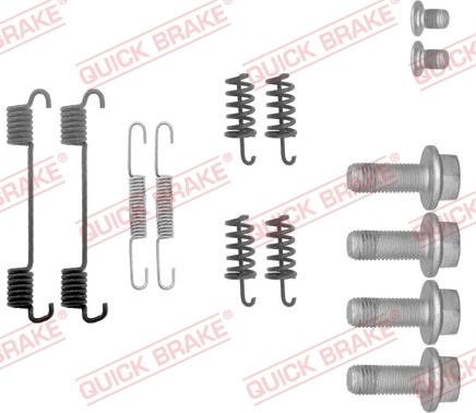 QUICK BRAKE 1050878 - Priedų komplektas, stovėjimo stabdžių trinkelės autoreka.lt