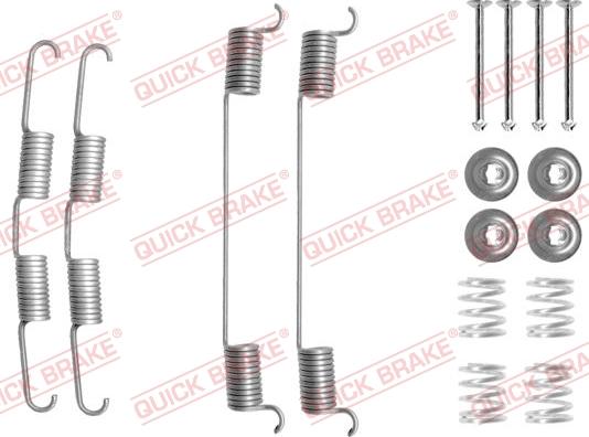 QUICK BRAKE 105-0724R - Priedų komplektas, stabdžių trinkelės autoreka.lt