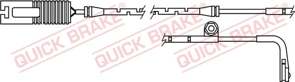 QUICK BRAKE WS 0163 A - Įspėjimo kontaktas, stabdžių trinkelių susidėvėjimas autoreka.lt